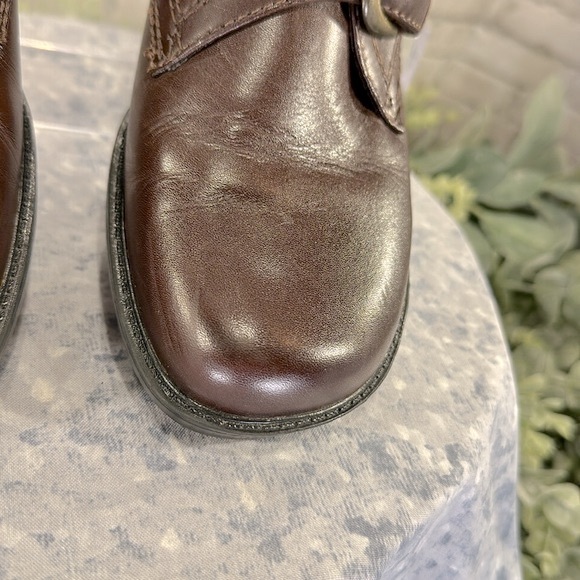St. John’s Bay Dk.Brown Leather Round Toe 2” Block Heel Dressy Casuals WMS 7.5M - Picture 5 of 12